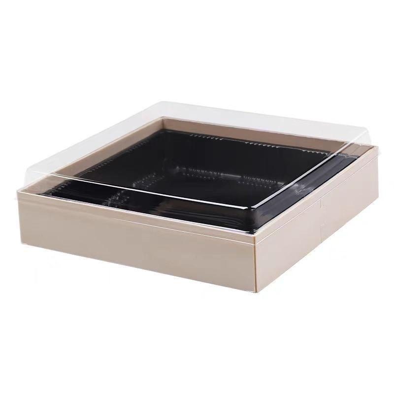 Square Wood-Grain Bento